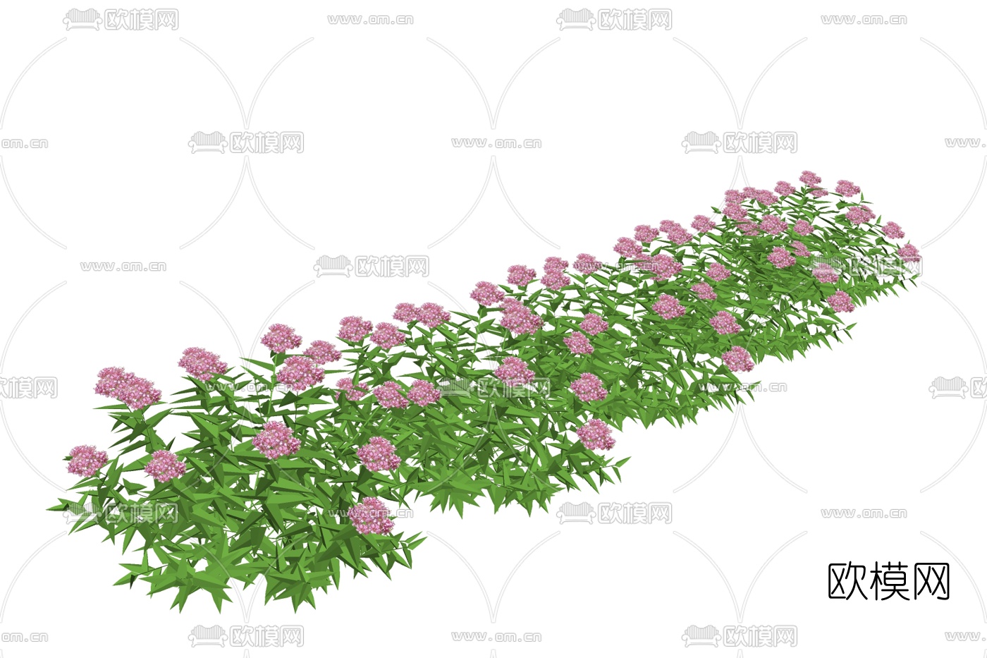 现代灌木丛免费su模型下载