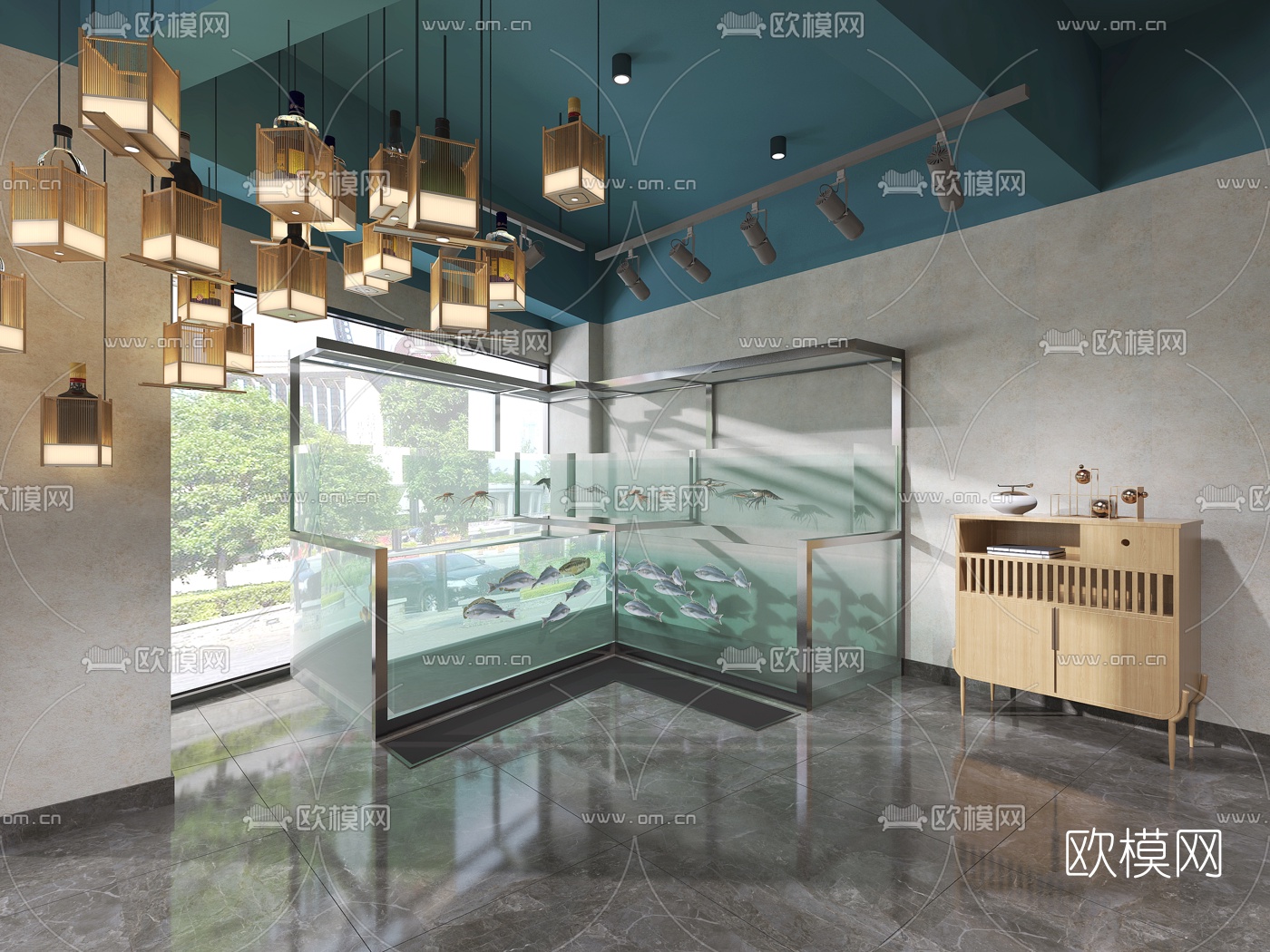 新中式火锅店3d模型