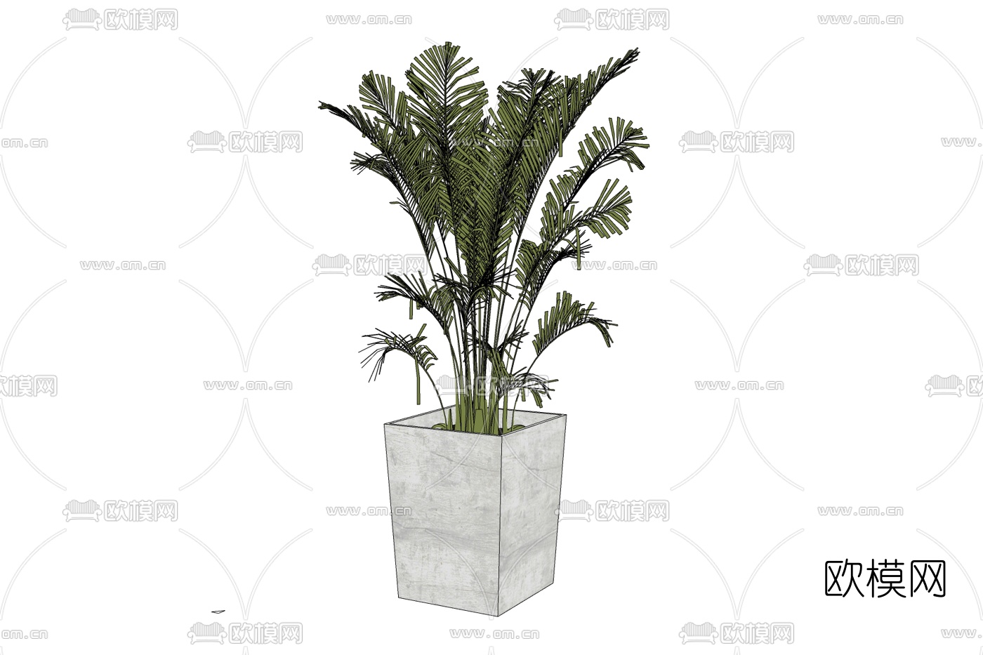 现代装饰品免费su模型下载