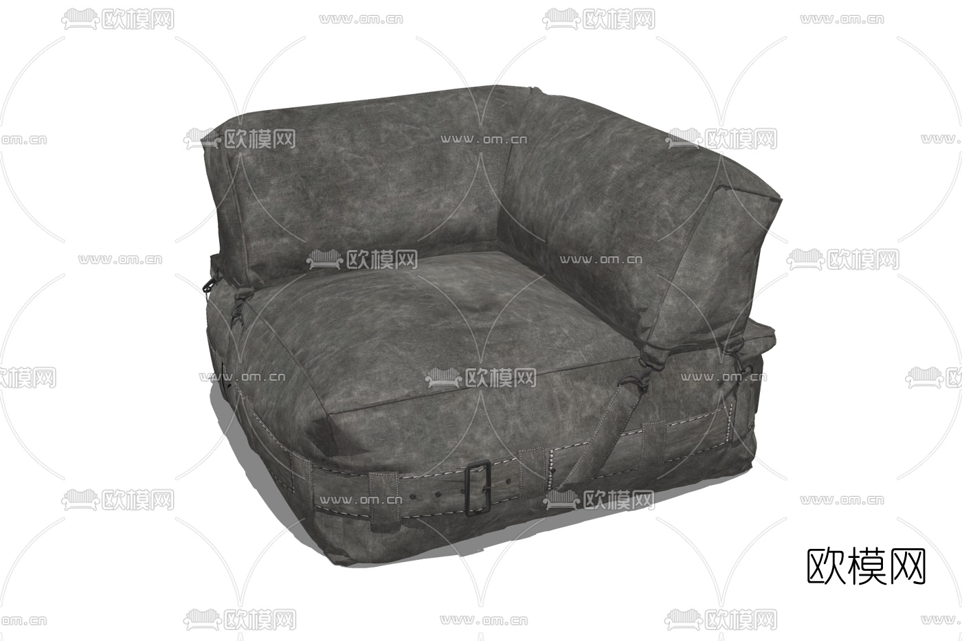 现代懒人沙发免费su模型下载