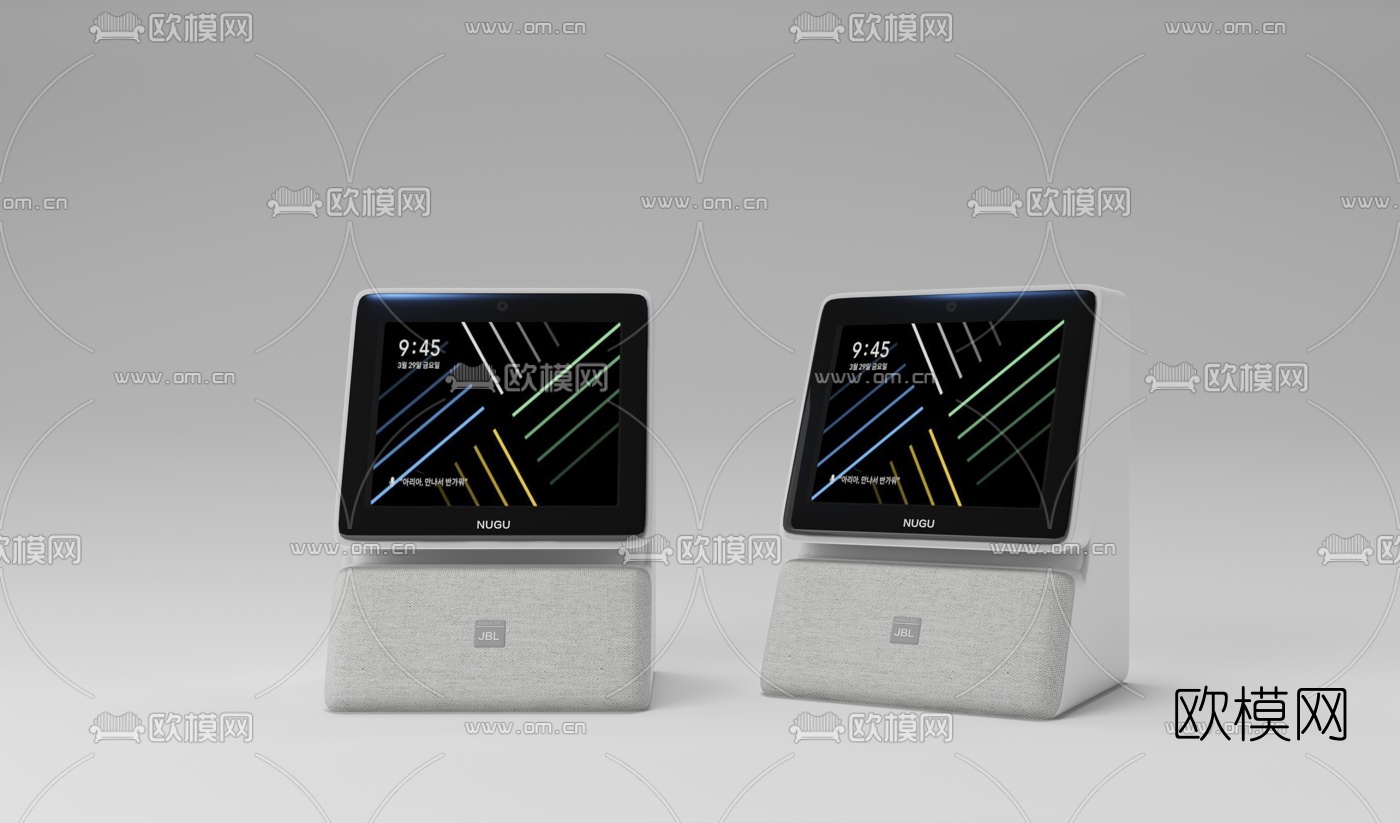 现代智能音响3d模型下载