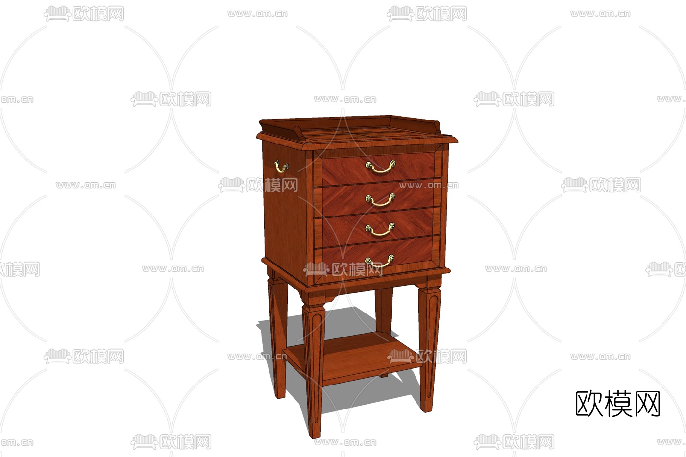 欧式储物柜免费su模型下载