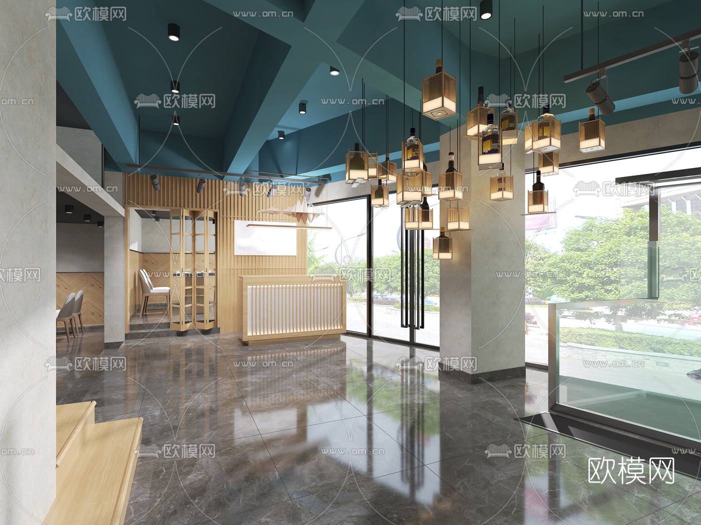 新中式火锅店3d模型