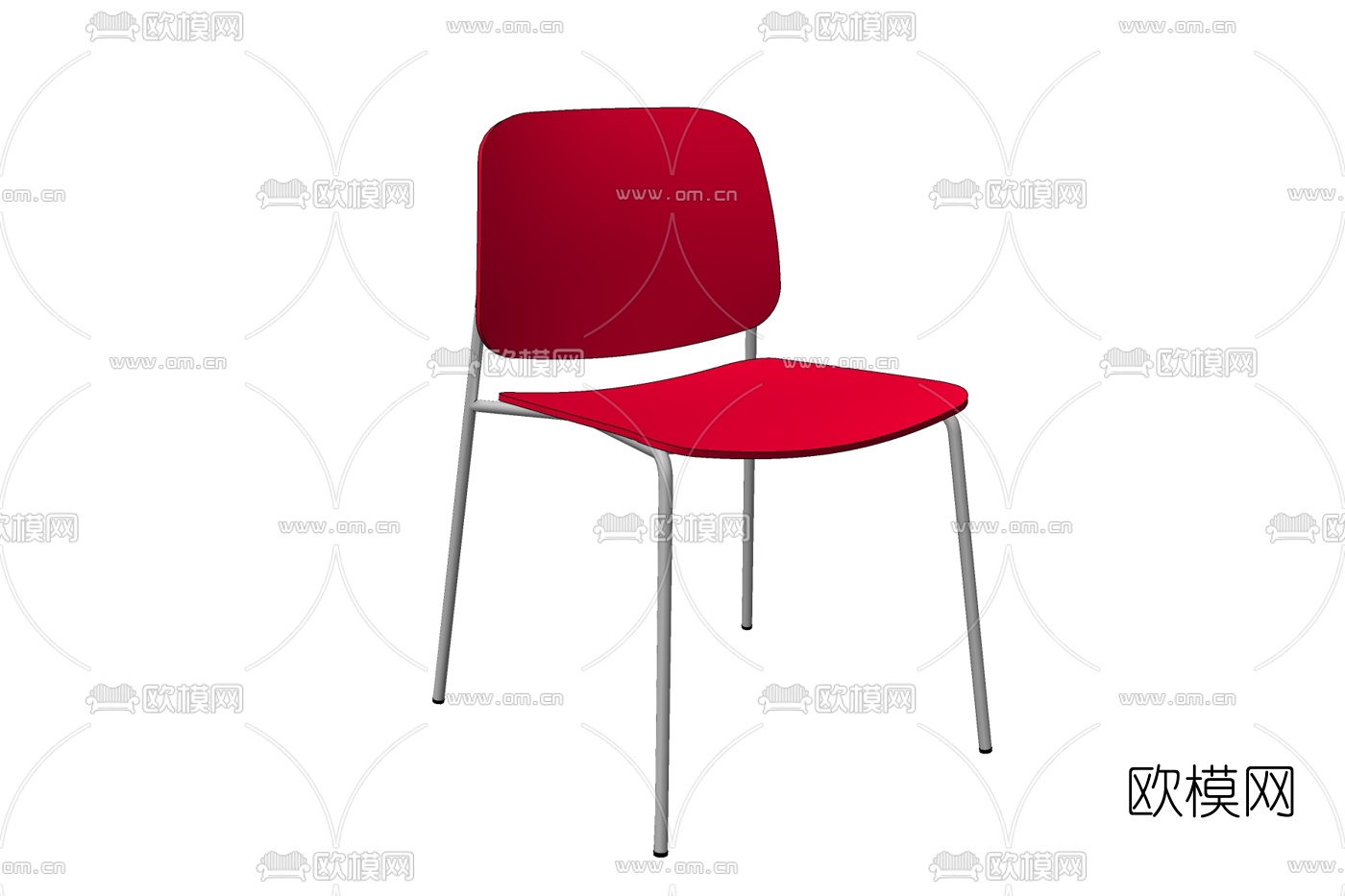 现代铁艺单椅免费su模型下载