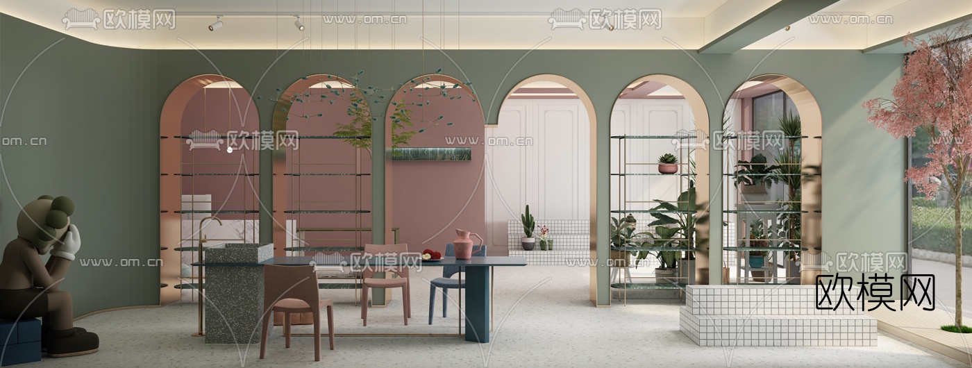 北欧花店3d模型下载（渲染图5）