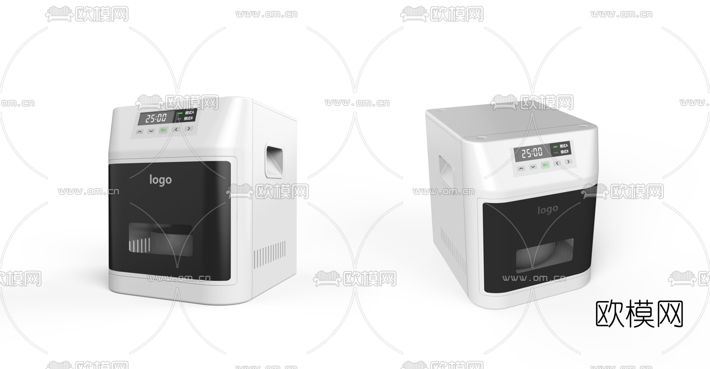 现代烧菜机电磁炉3d模型下载（渲染图2）