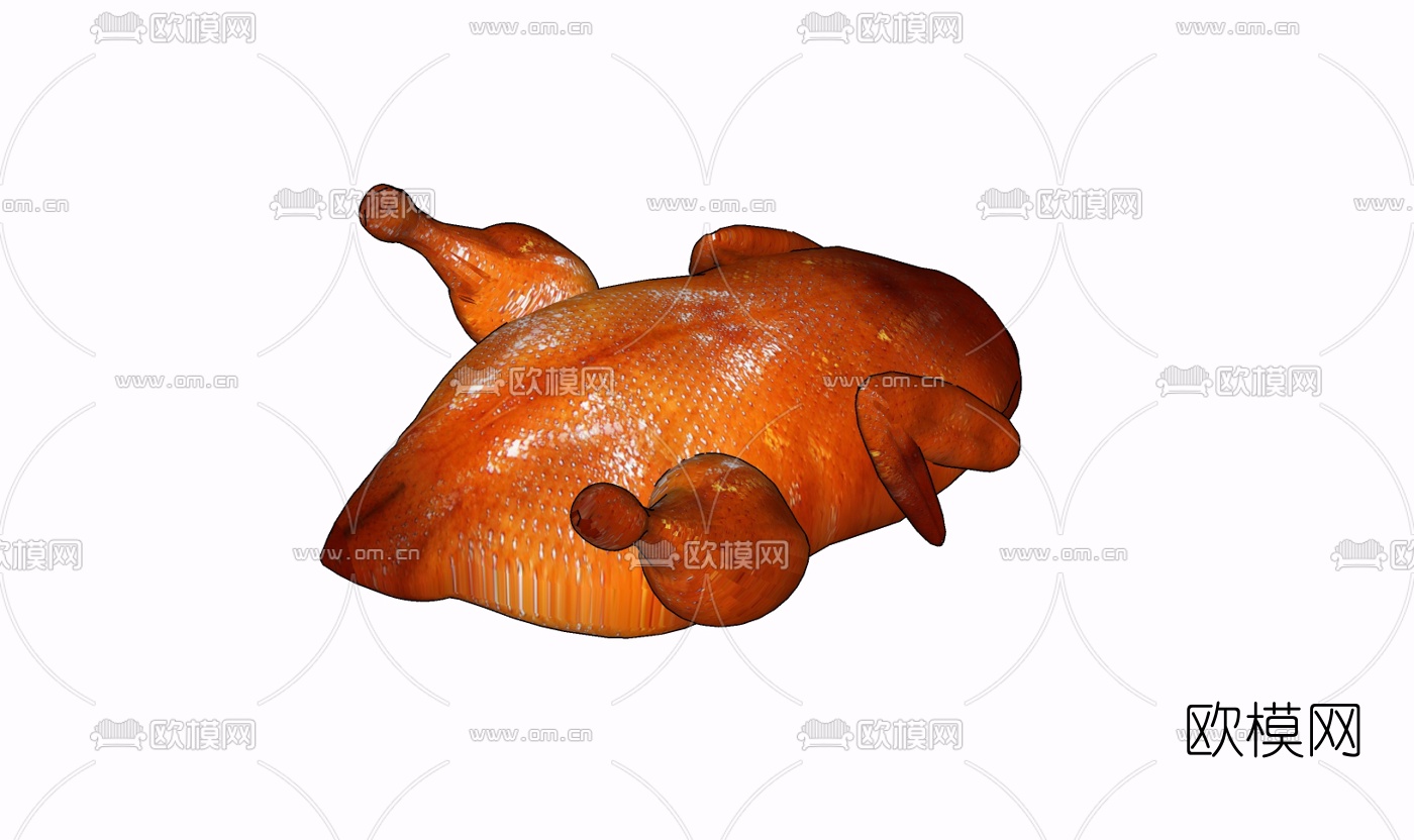 现代烤鸡免费su模型下载