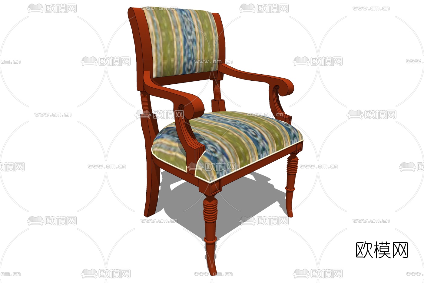 简欧休闲沙发免费su模型下载