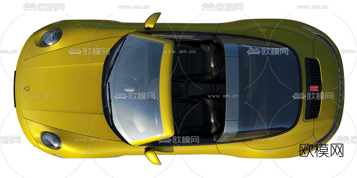 现代保时捷汽车3d模型