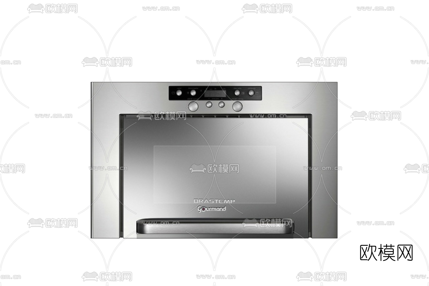 现代烤箱免费su模型下载