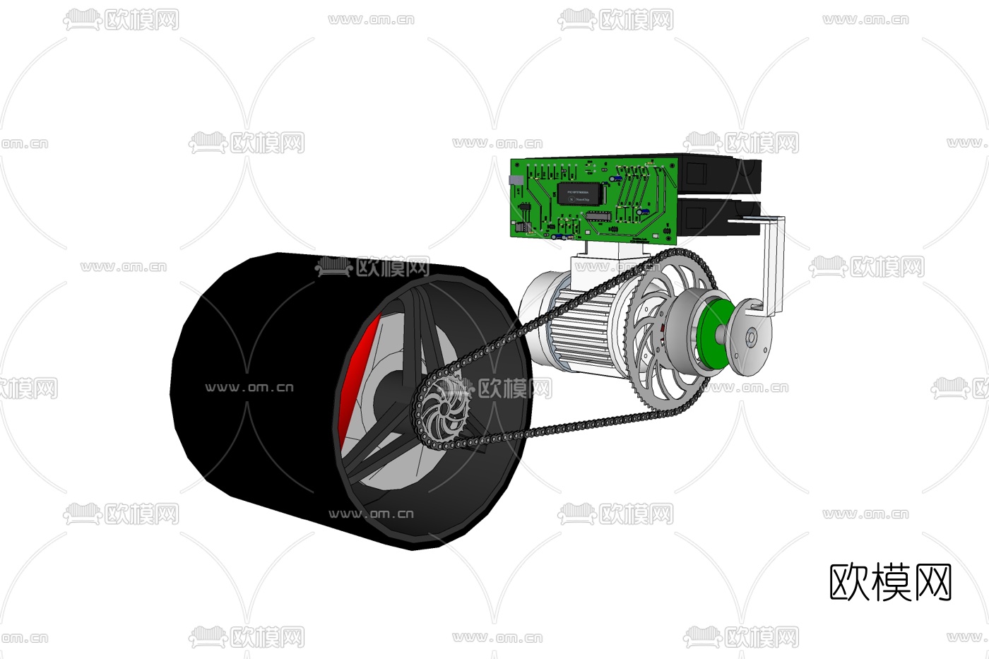 现代设备操控台免费su模型下载