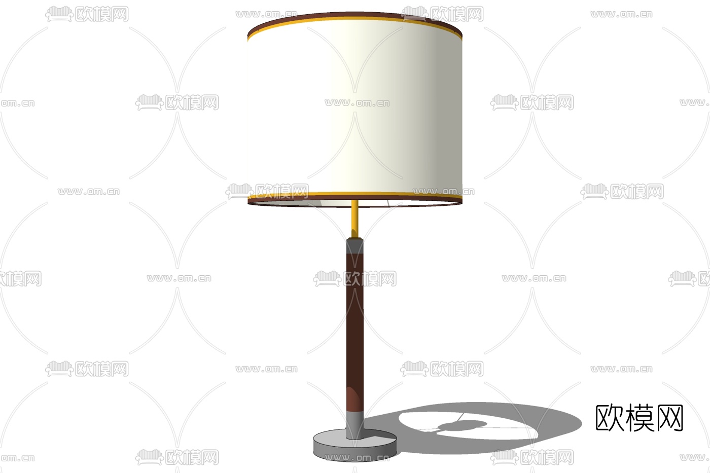 简欧台灯免费su模型下载