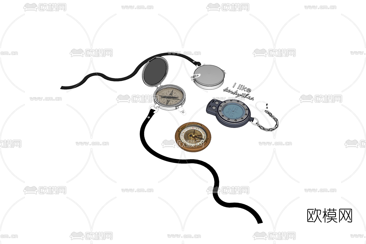 现代指南针免费su模型下载