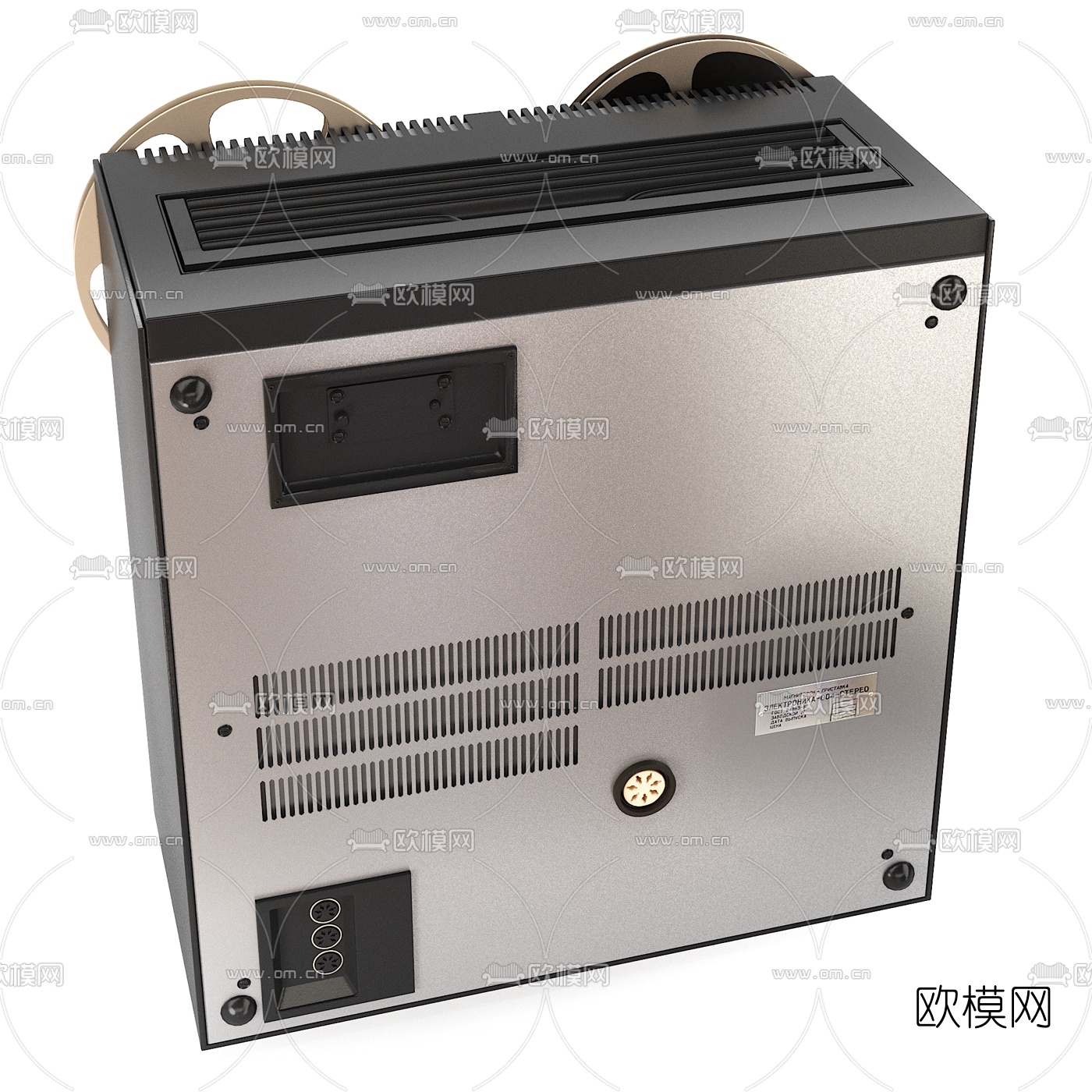 现代复古录音机3d模型