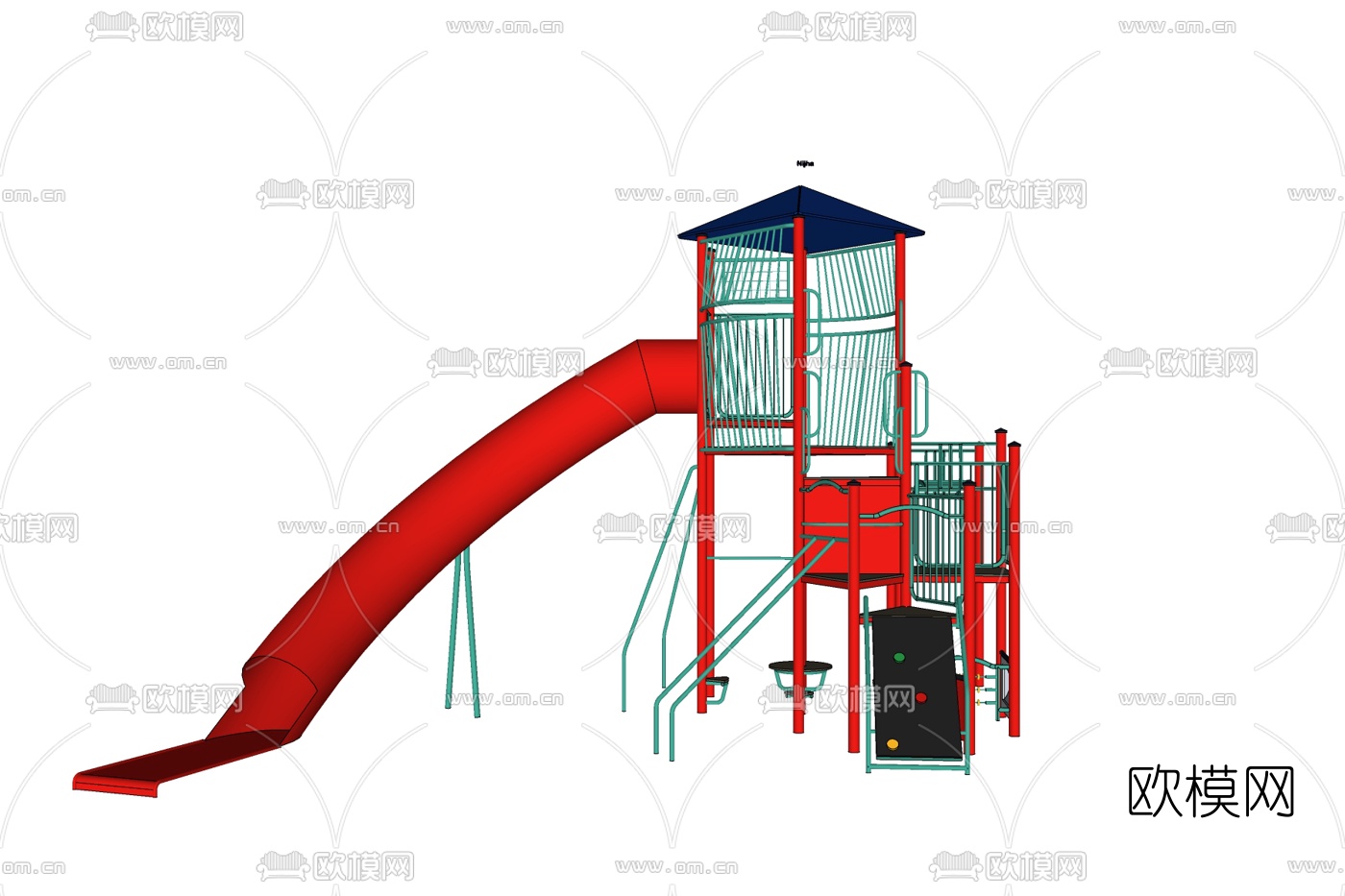 现代儿童游乐设备免费su模型下载