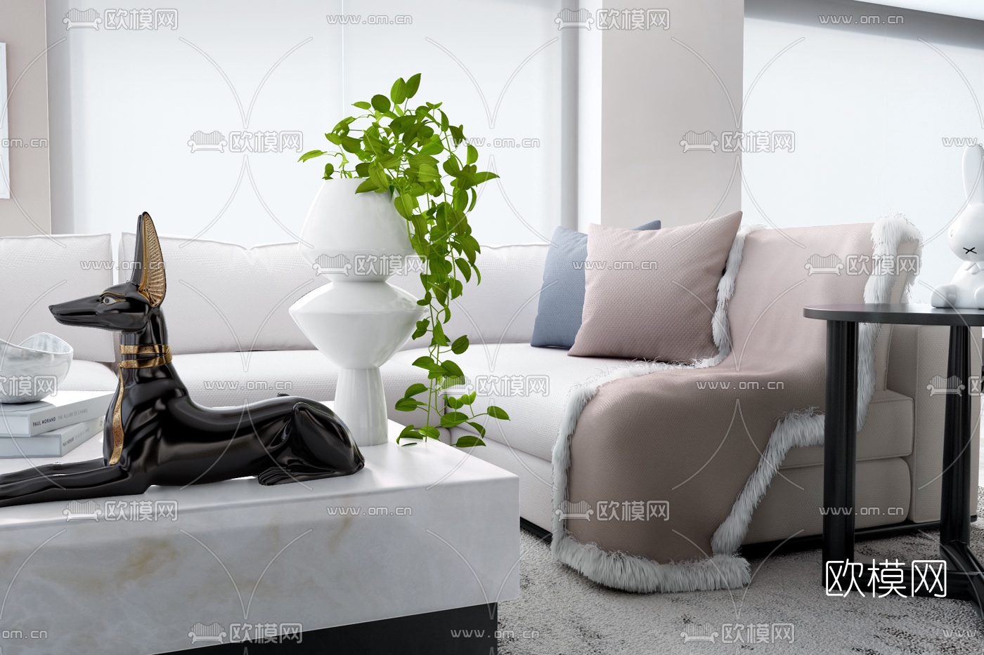 Elizabeth Metcalfe设计 现代客厅3d模型下载（渲染图5）