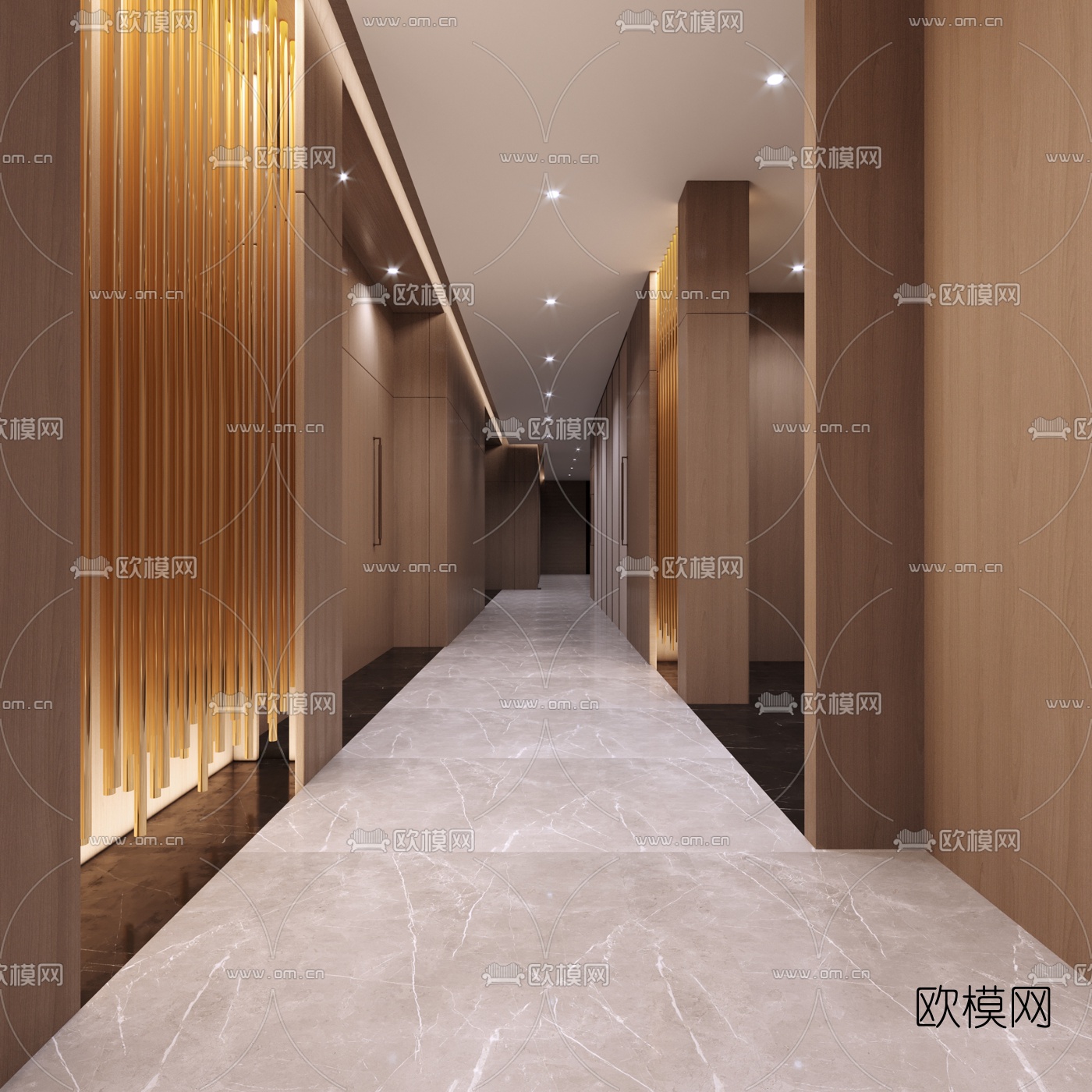 新中式售楼中心3d模型下载（渲染图5）