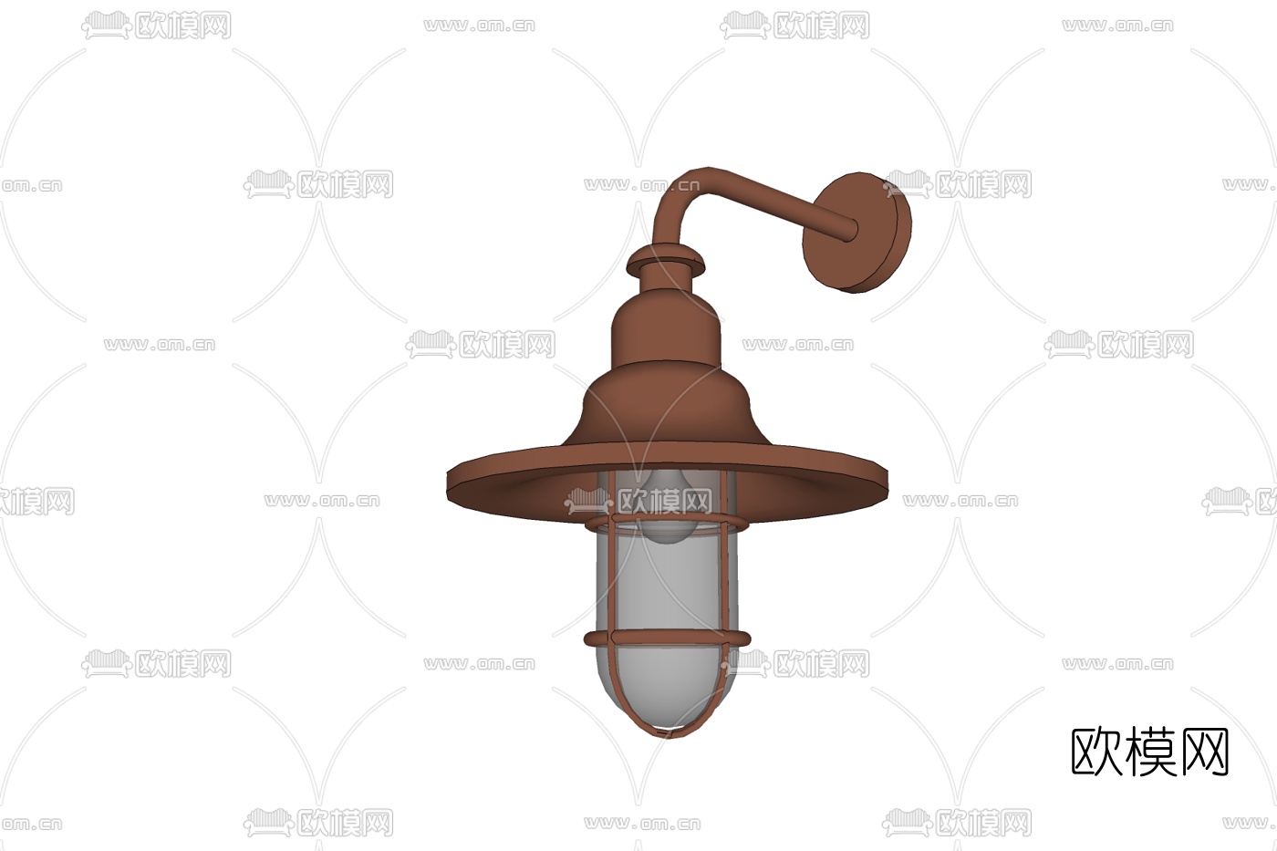 工业风金属壁灯免费su模型下载