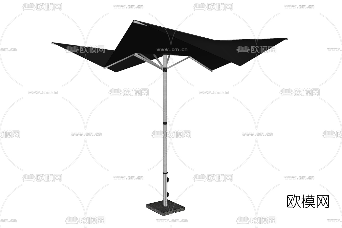 现代遮阳伞免费su模型