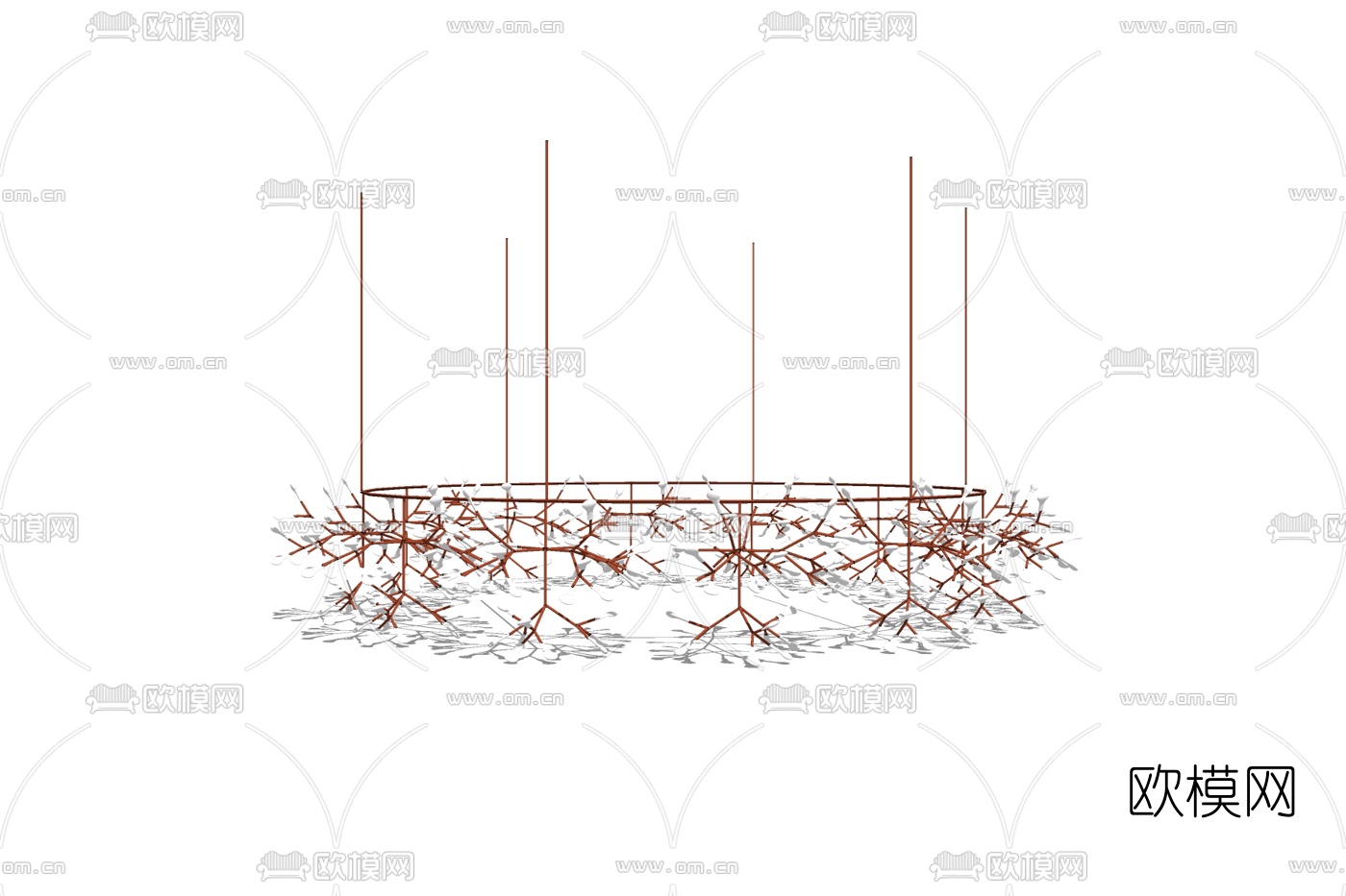 北欧吊灯免费su模型下载