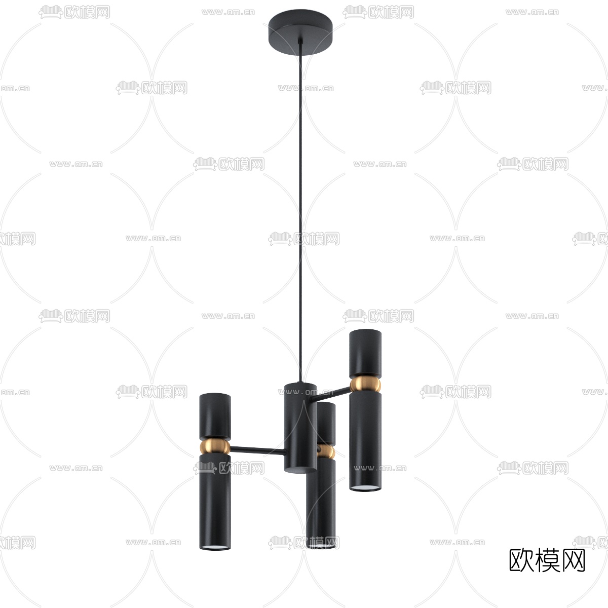 现代简约吊灯3d模型-免费3dmax模型库-欧模网