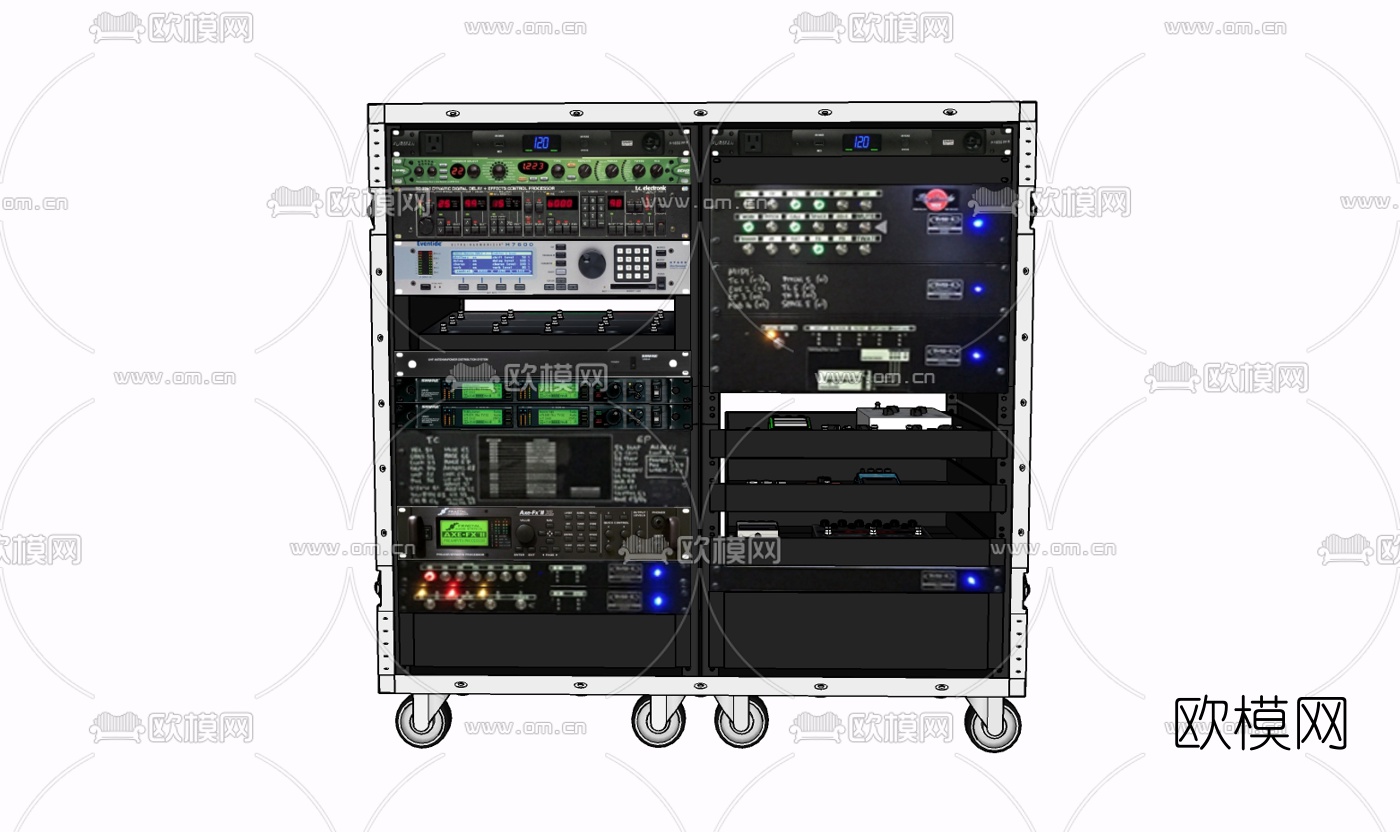 现代音响设备免费su模型下载