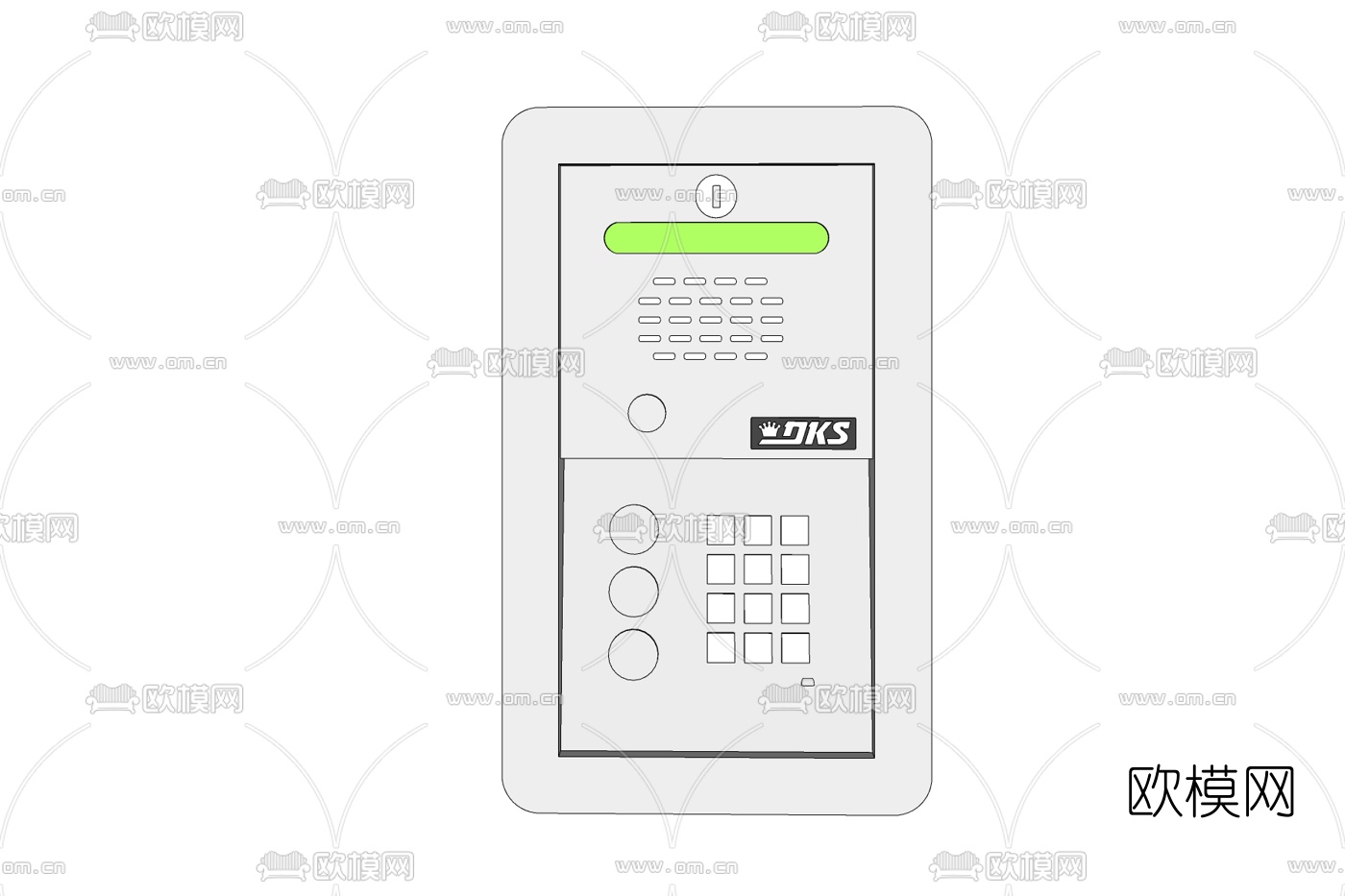 现代有线可视门铃免费su模型