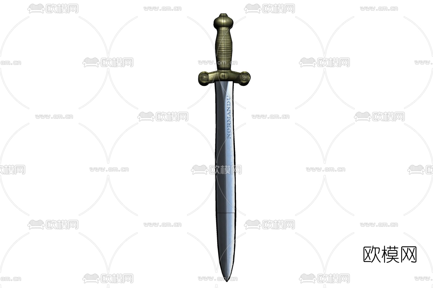欧式复古刀剑免费su模型下载