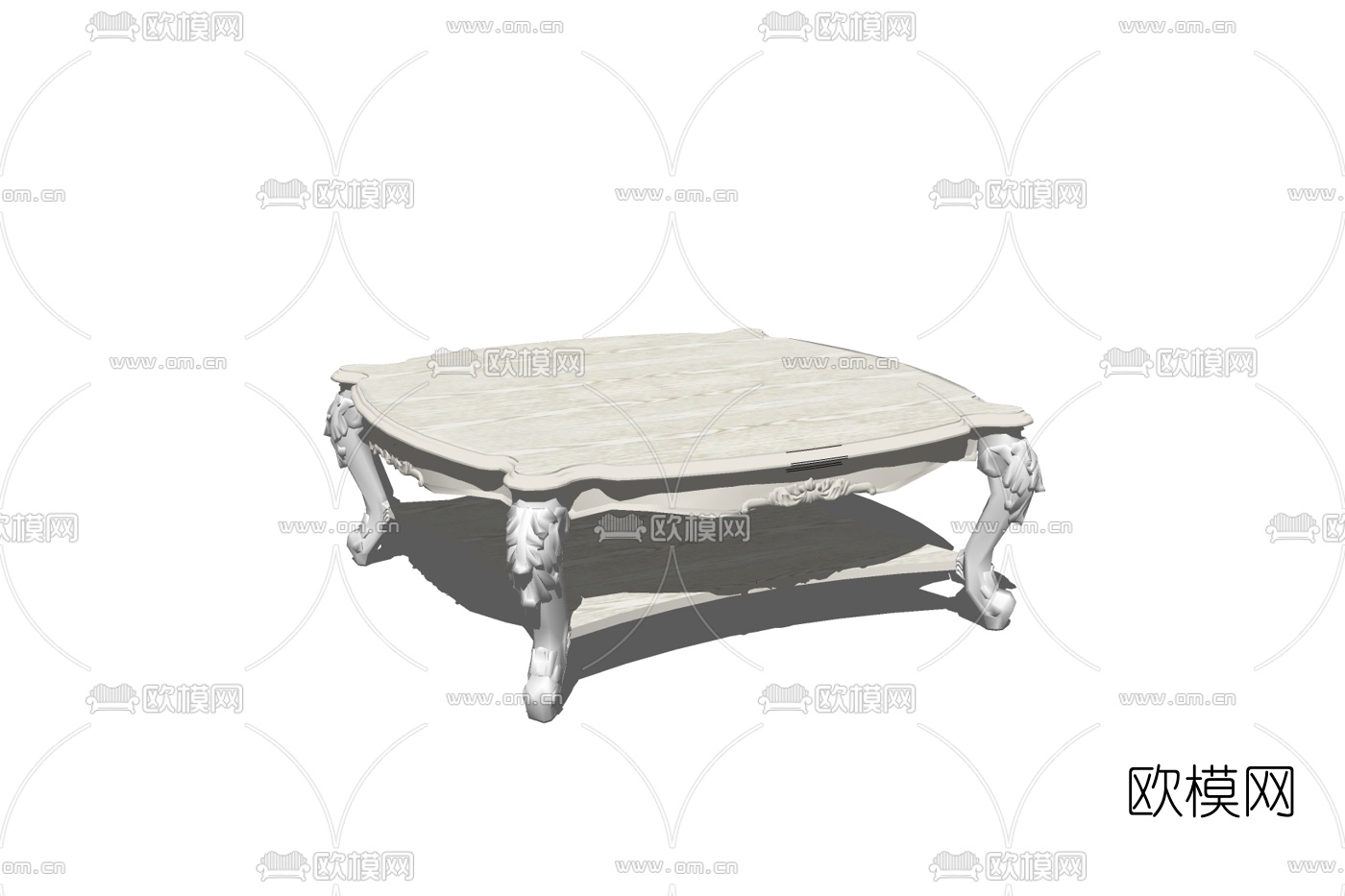 欧式茶几免费su模型下载