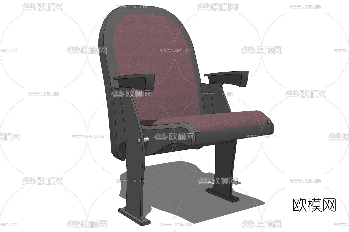 现代翻板椅子免费su模型下载