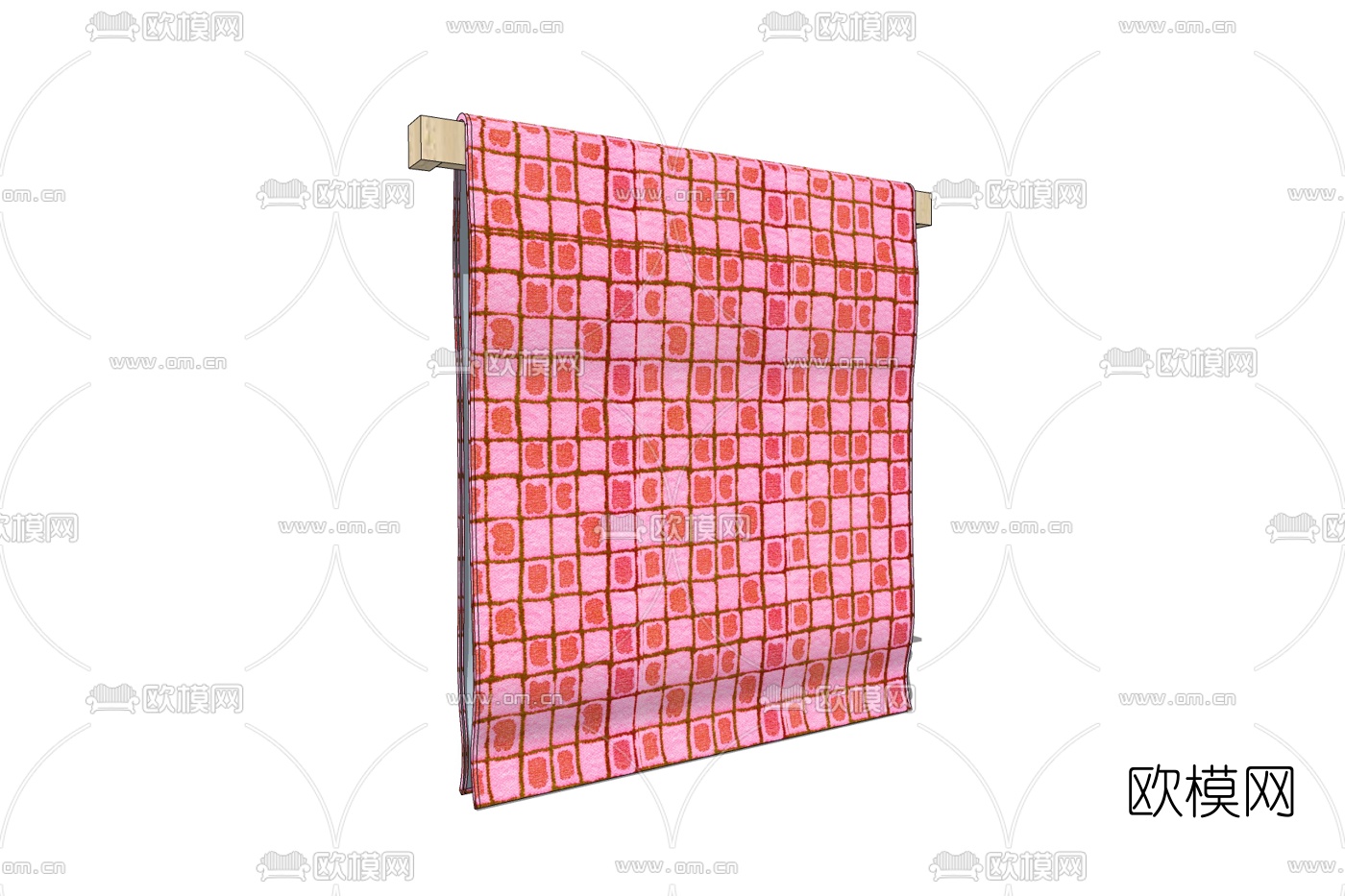 现代布艺软包免费su模型下载