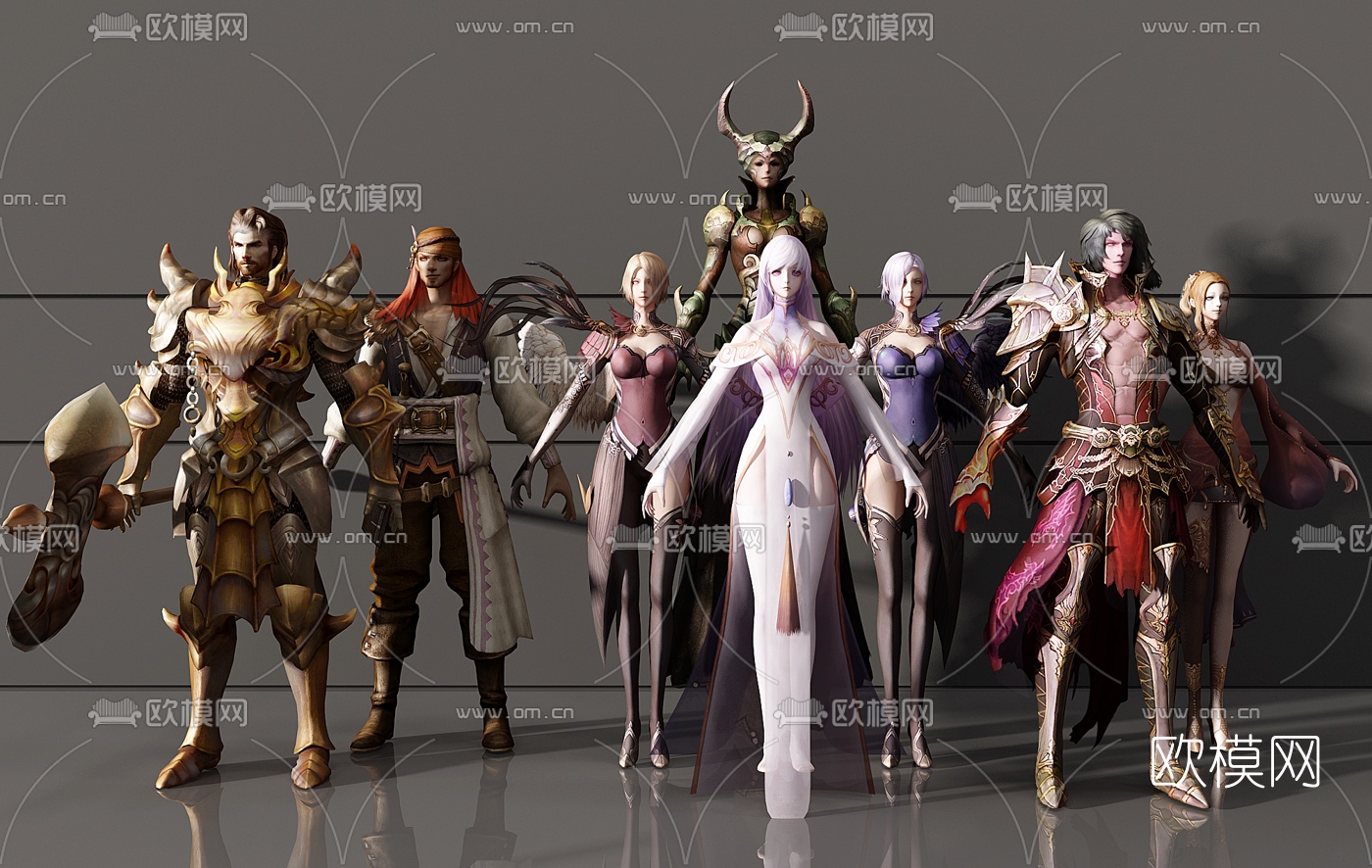 现代战士游戏角色3d模型