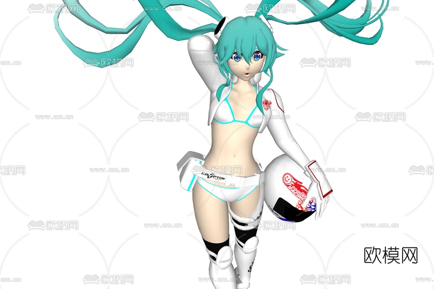 现代初音未来免费su模型下载
