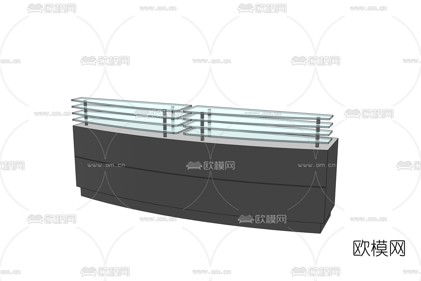 现代前台免费su模型下载