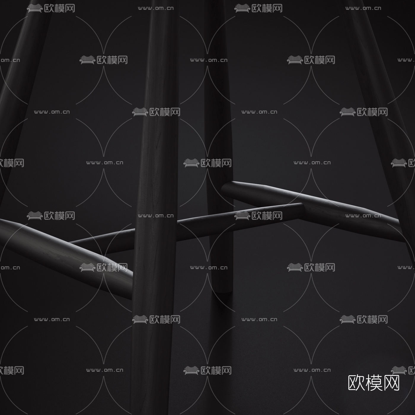 现代简约凳子3d模型
