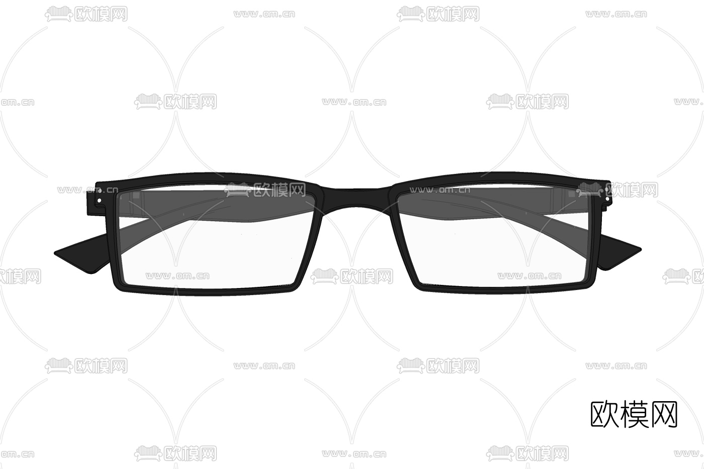 现代眼镜免费su模型下载