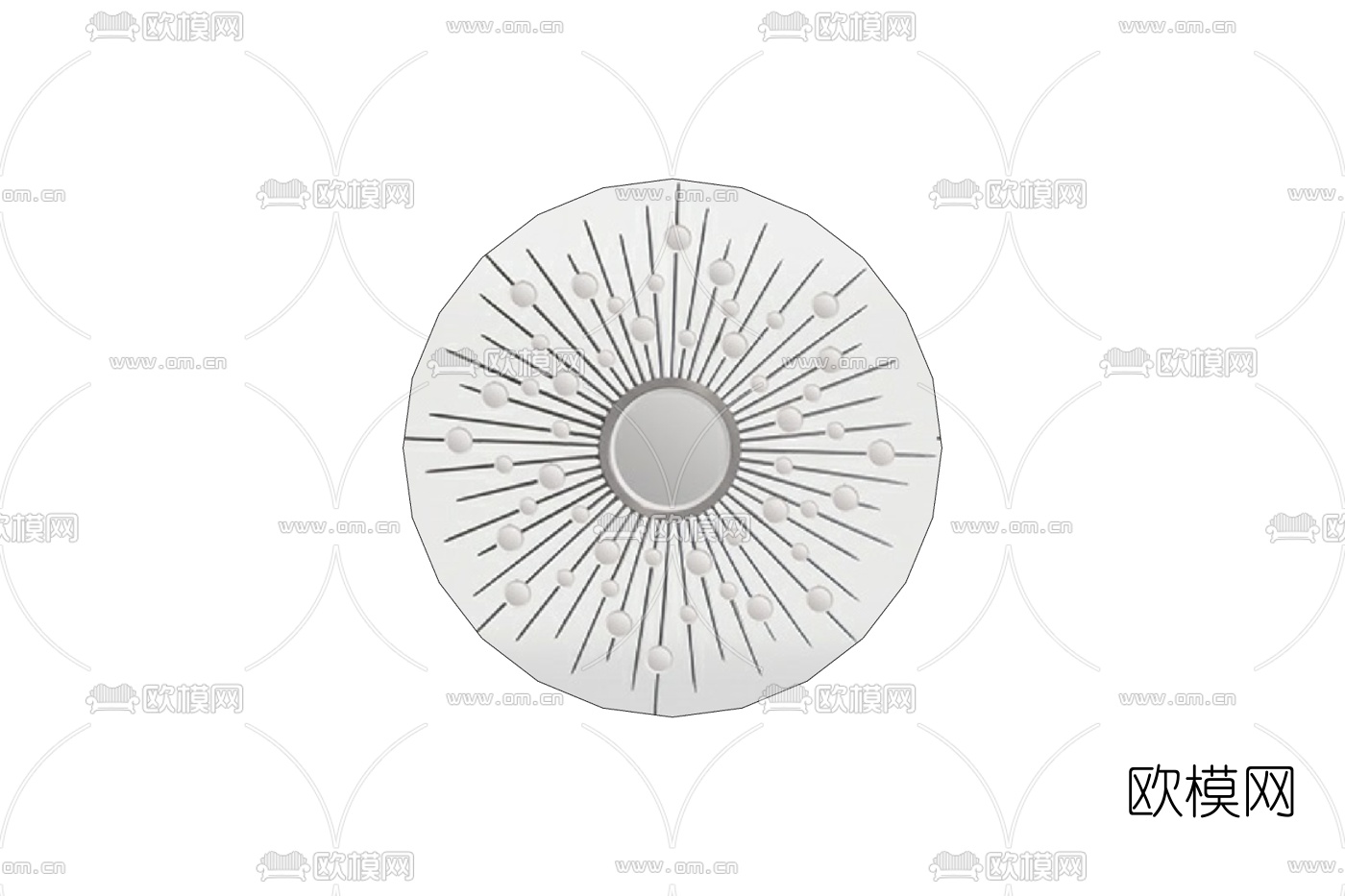 现代墙饰免费su模型下载