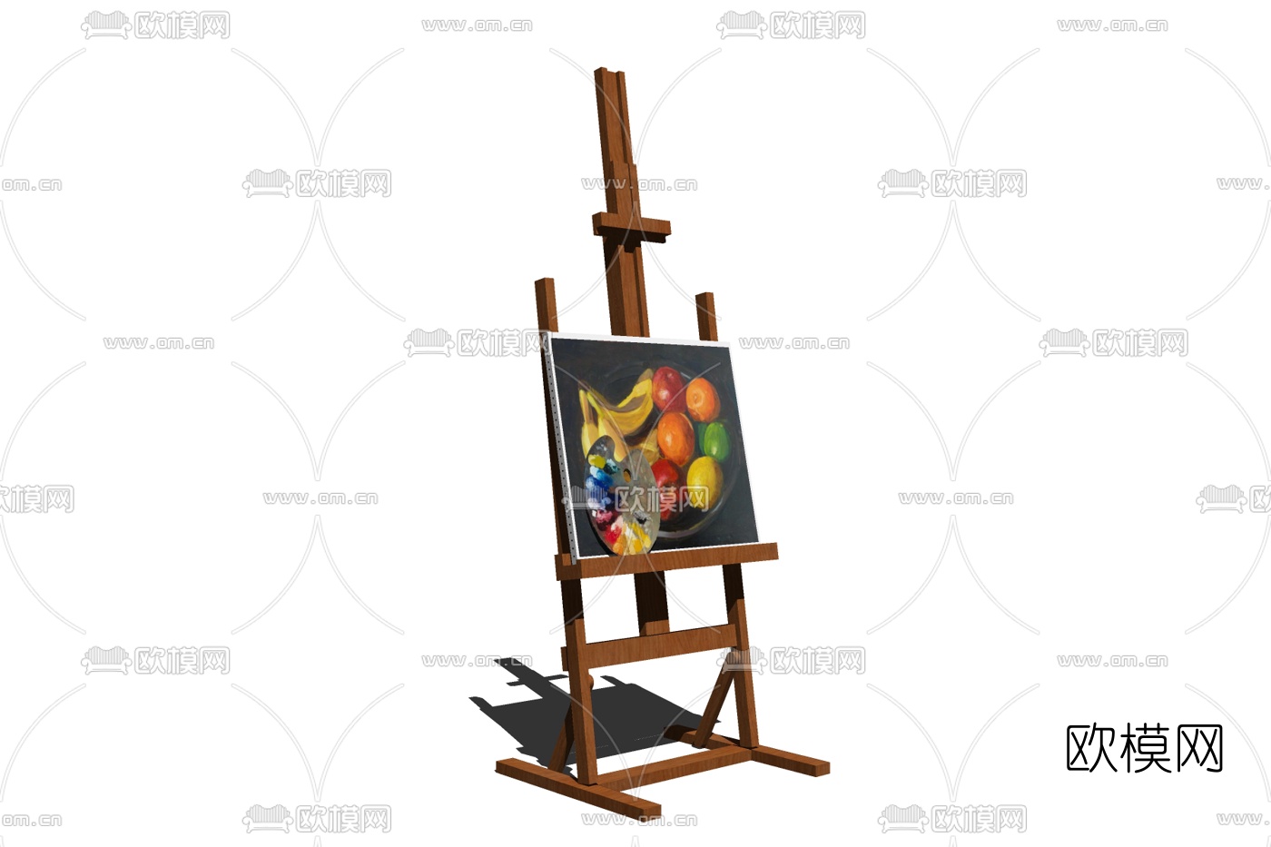 现代画架免费su模型下载