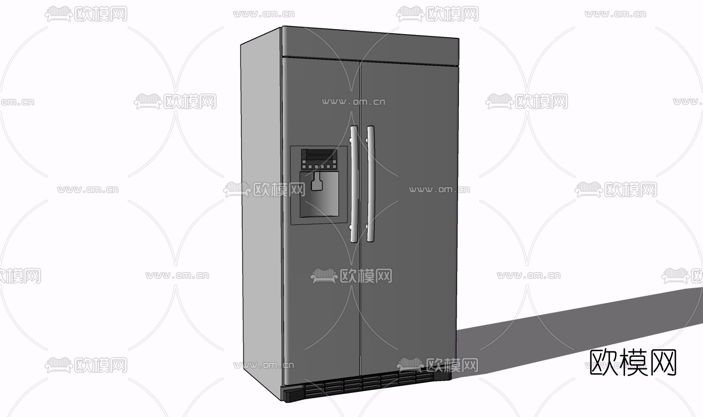 现代冰箱免费su模型下载