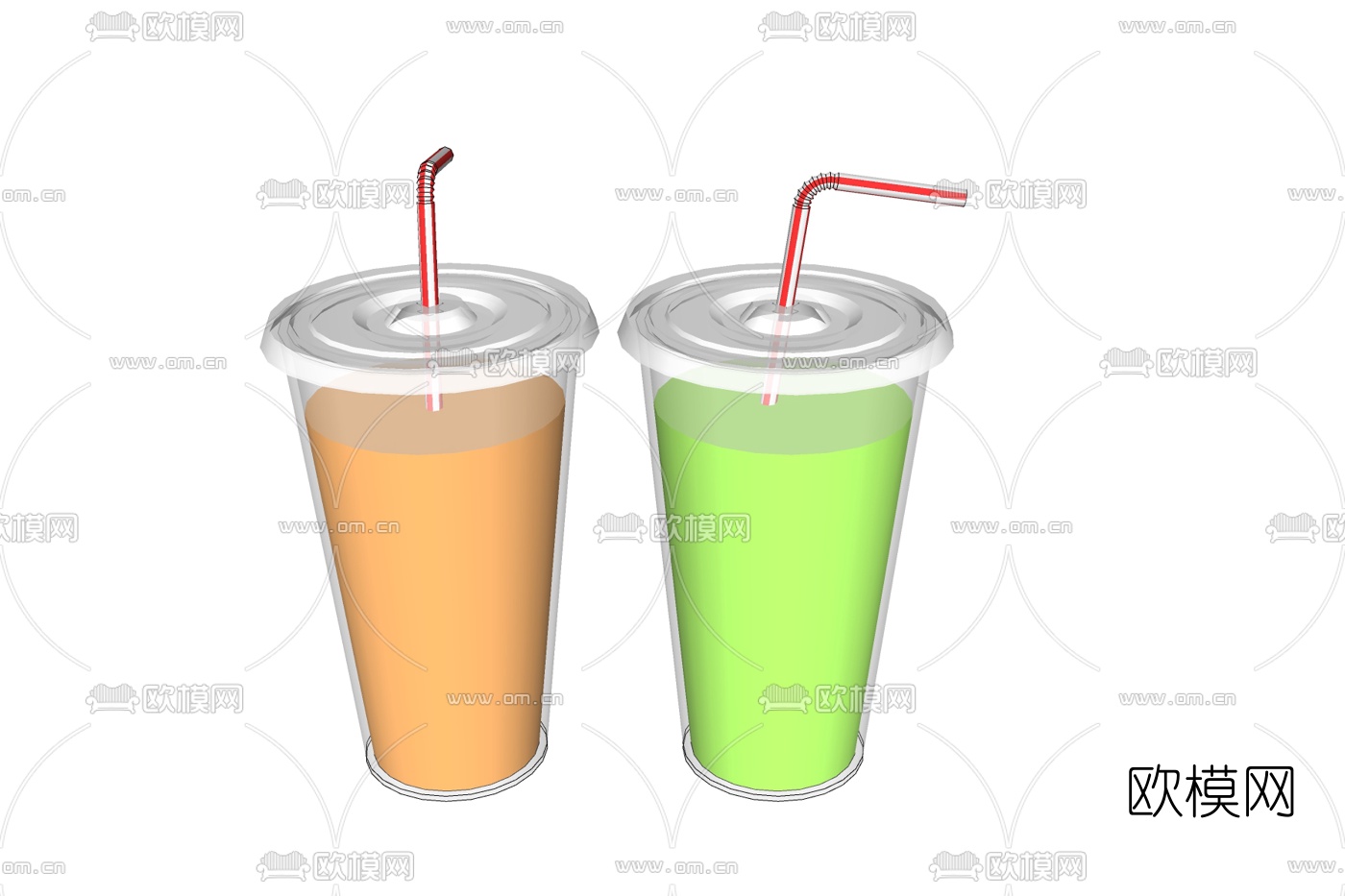 现代果汁饮料免费su模型下载