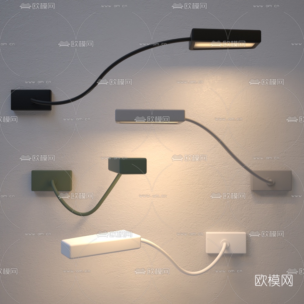 现代壁灯免费3d模型