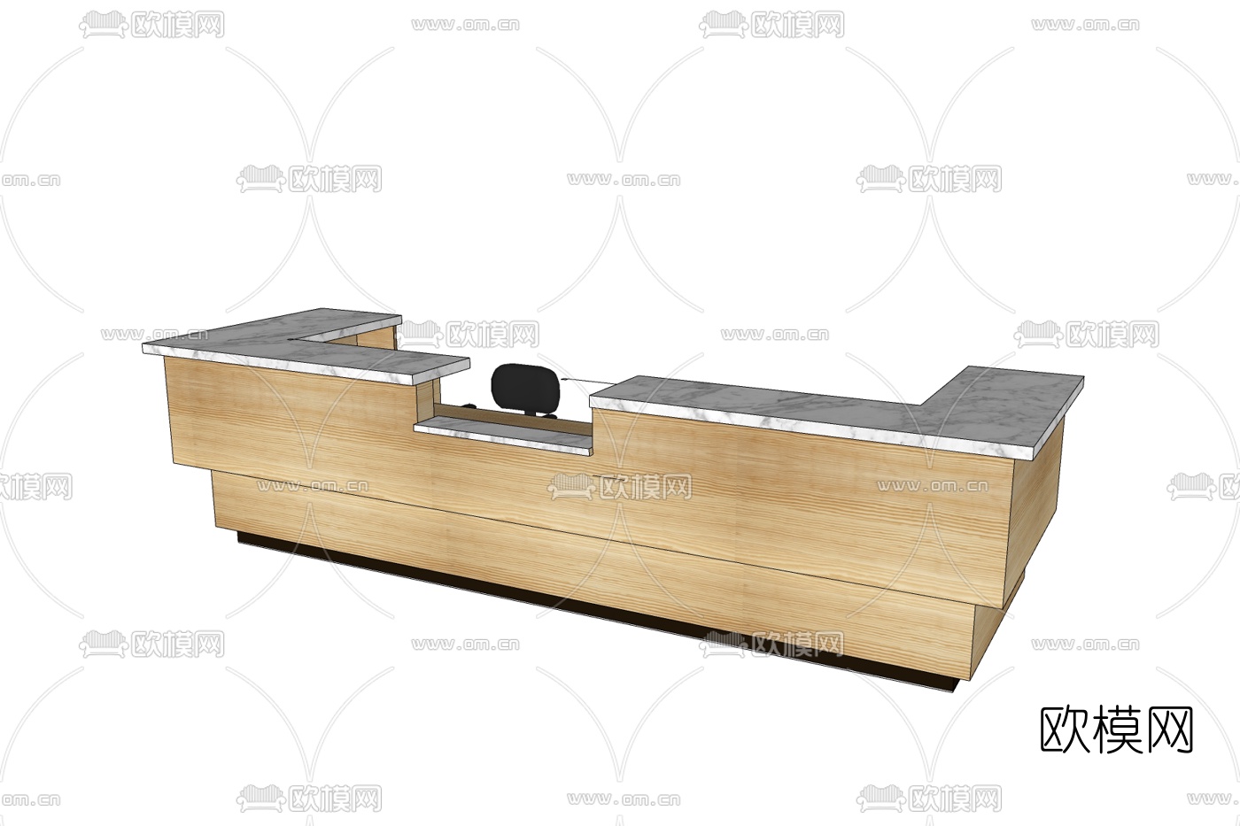 现代前台免费su模型下载