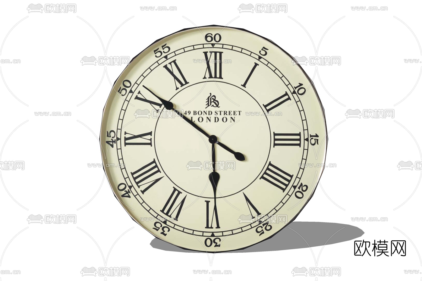 欧式圆形钟表免费su模型下载