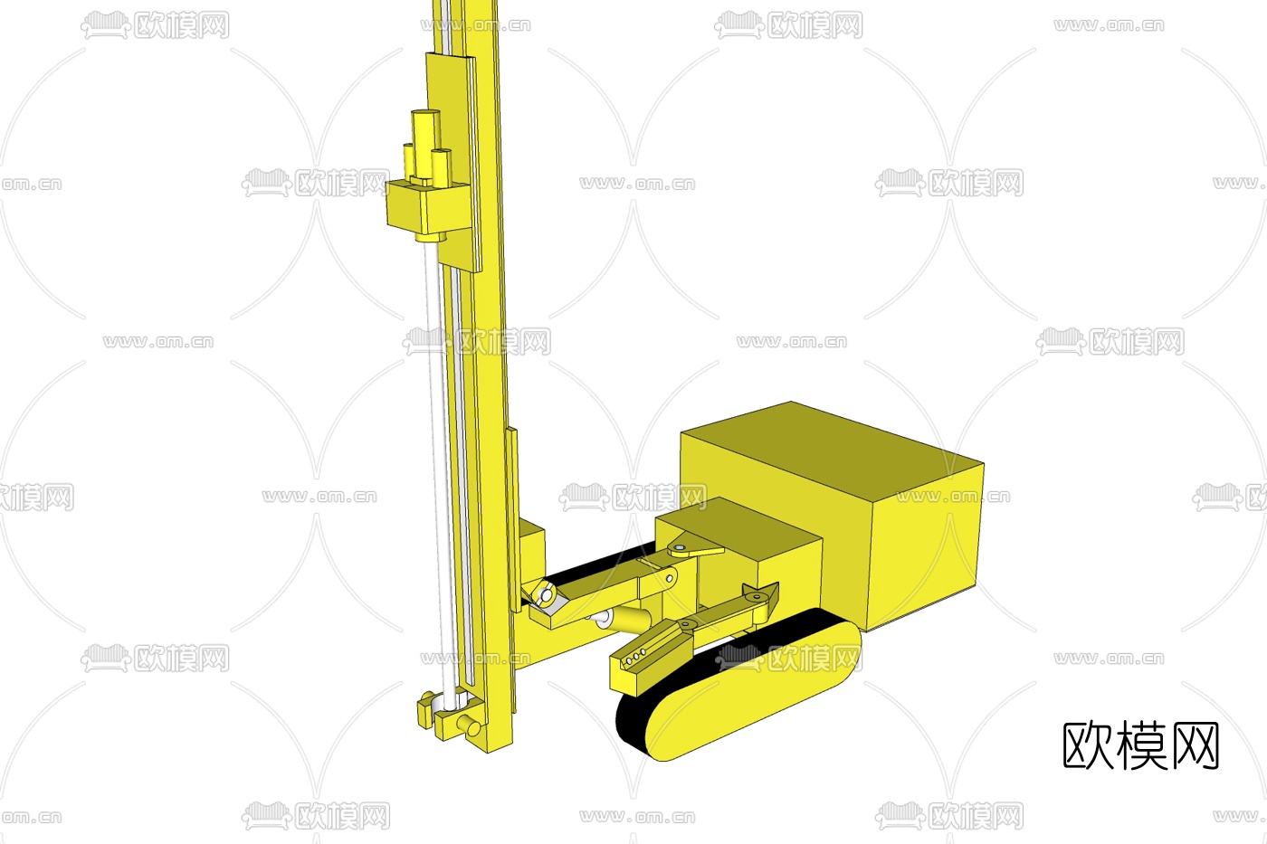 工业风起重机免费su模型下载