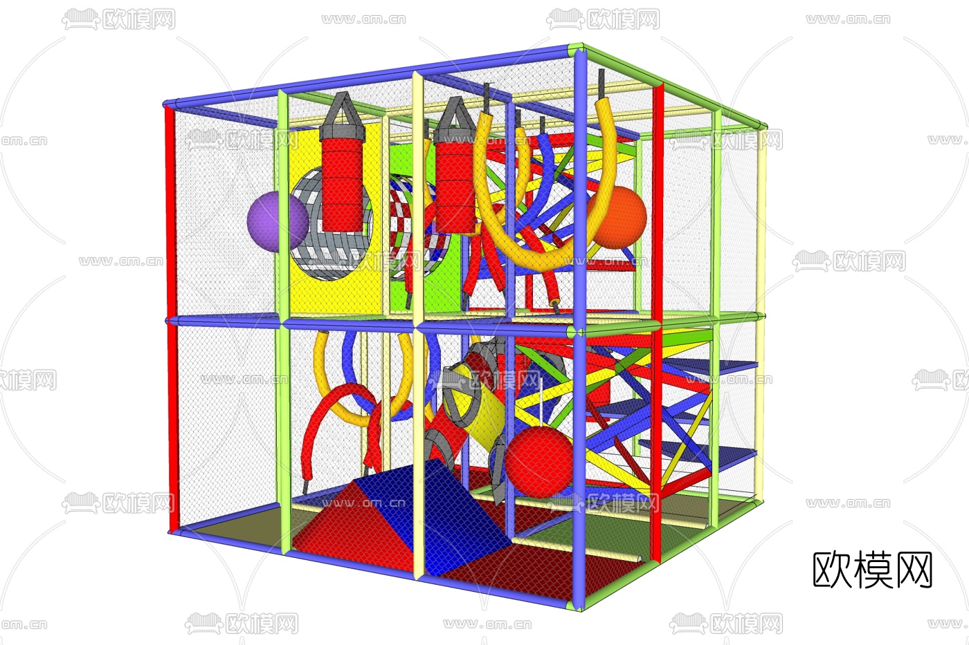 现代儿童娱乐设备免费su模型下载