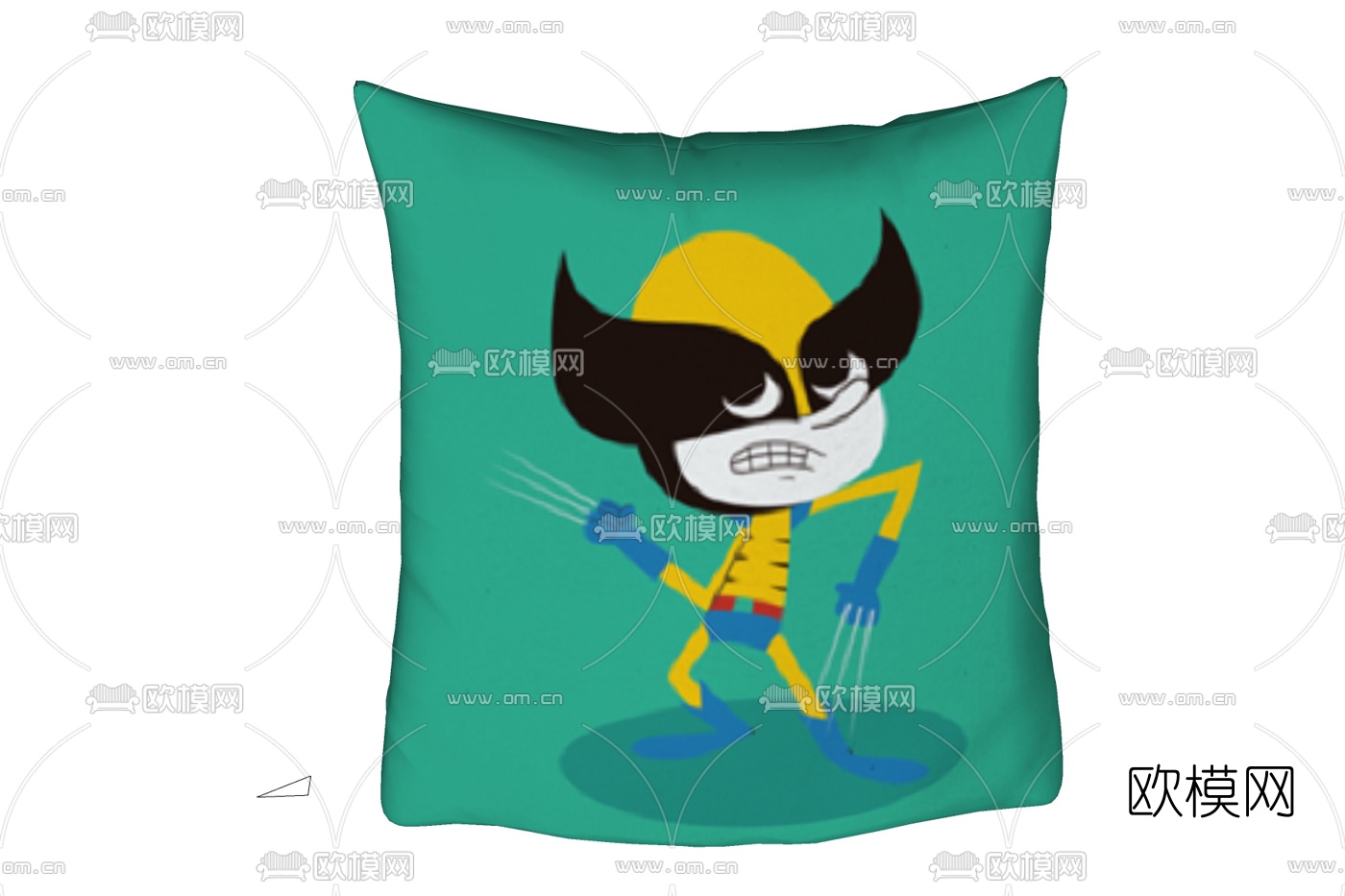 现代布艺儿童抱枕免费su模型下载