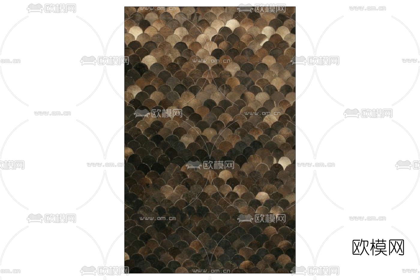 现代布艺地毯免费su模型下载