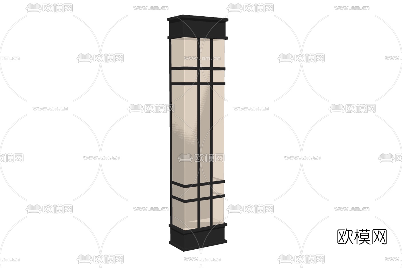 新中式壁灯免费su模型下载