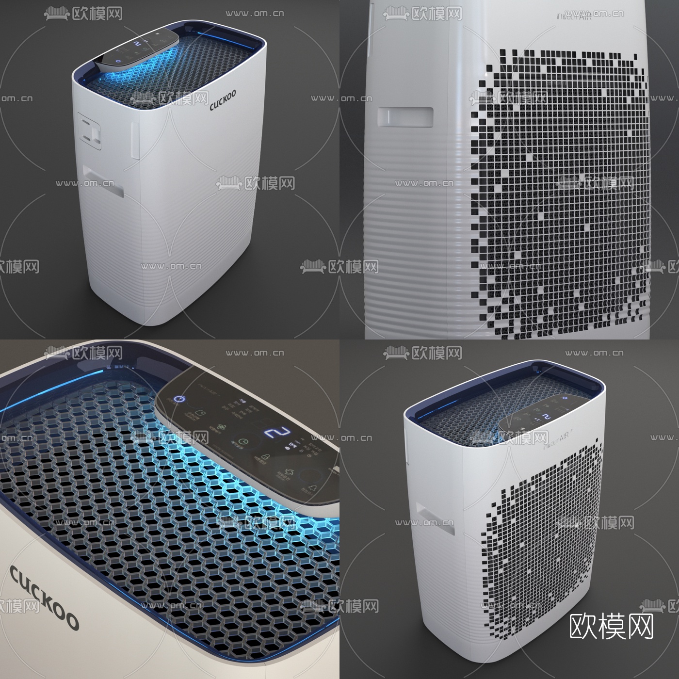 现代空气净化器3d模型