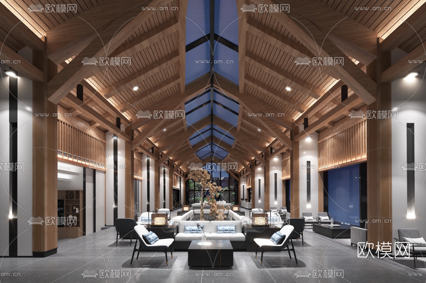 尚石设计 成都弘阳都江府销售中心3d模型